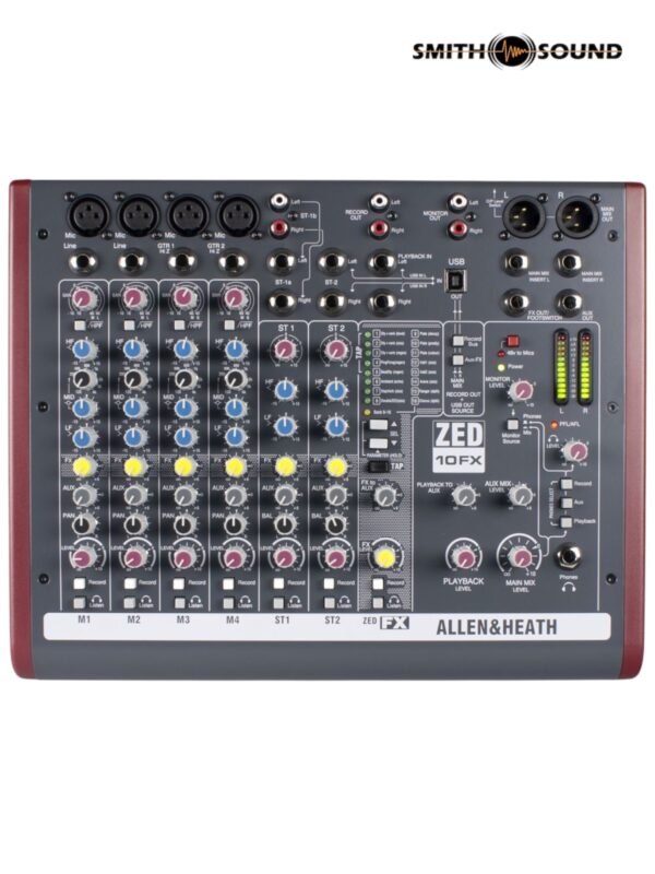 Allen & Heath ZED 10 FX 4 ch Analog Mixer